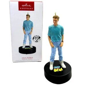 Saved by the Bell Zack Morris Hallmark Ornament Mark-Paul Gosselaar Audio NEW 22